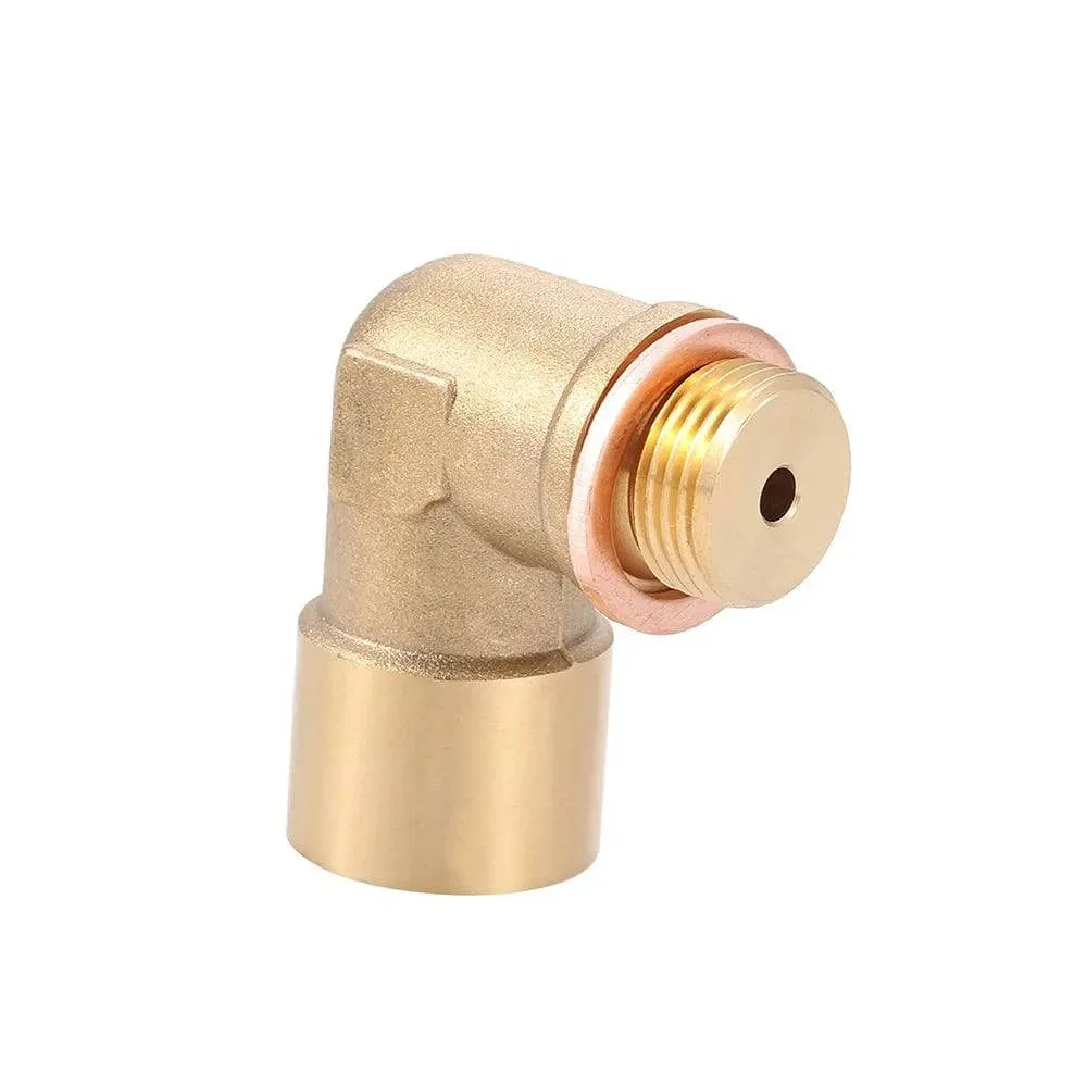 90° Angled Lambda O2 Oxygen Sensor Extender Spacer for Decat Hydrogen Brass M18x1.5 Car Accessories