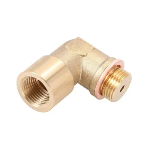 90° Angled Lambda O2 Oxygen Sensor Extender Spacer for Decat Hydrogen Brass M18x1.5 Car Accessories