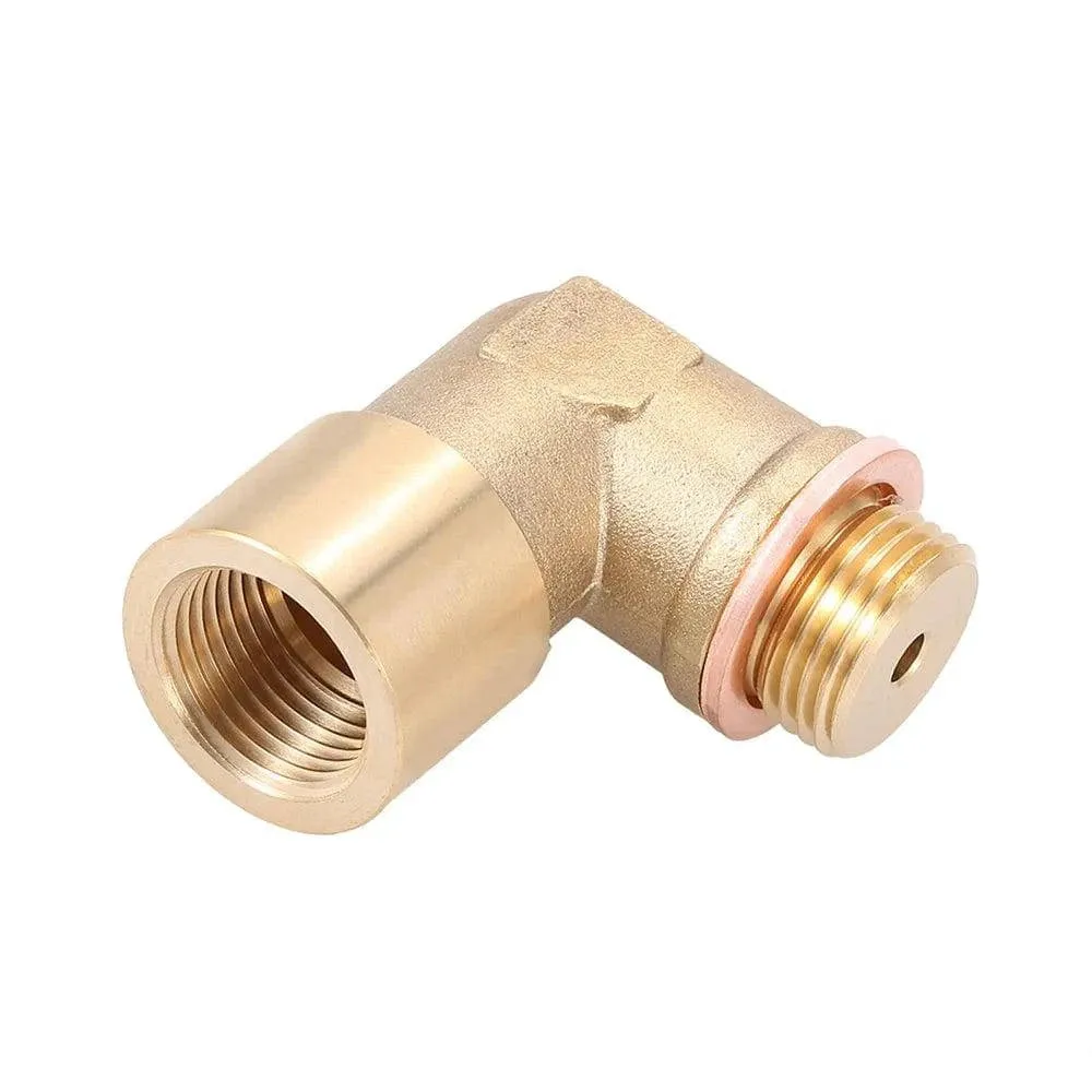 90° Angled Lambda O2 Oxygen Sensor Extender Spacer for Decat Hydrogen Brass M18x1.5 Car Accessories