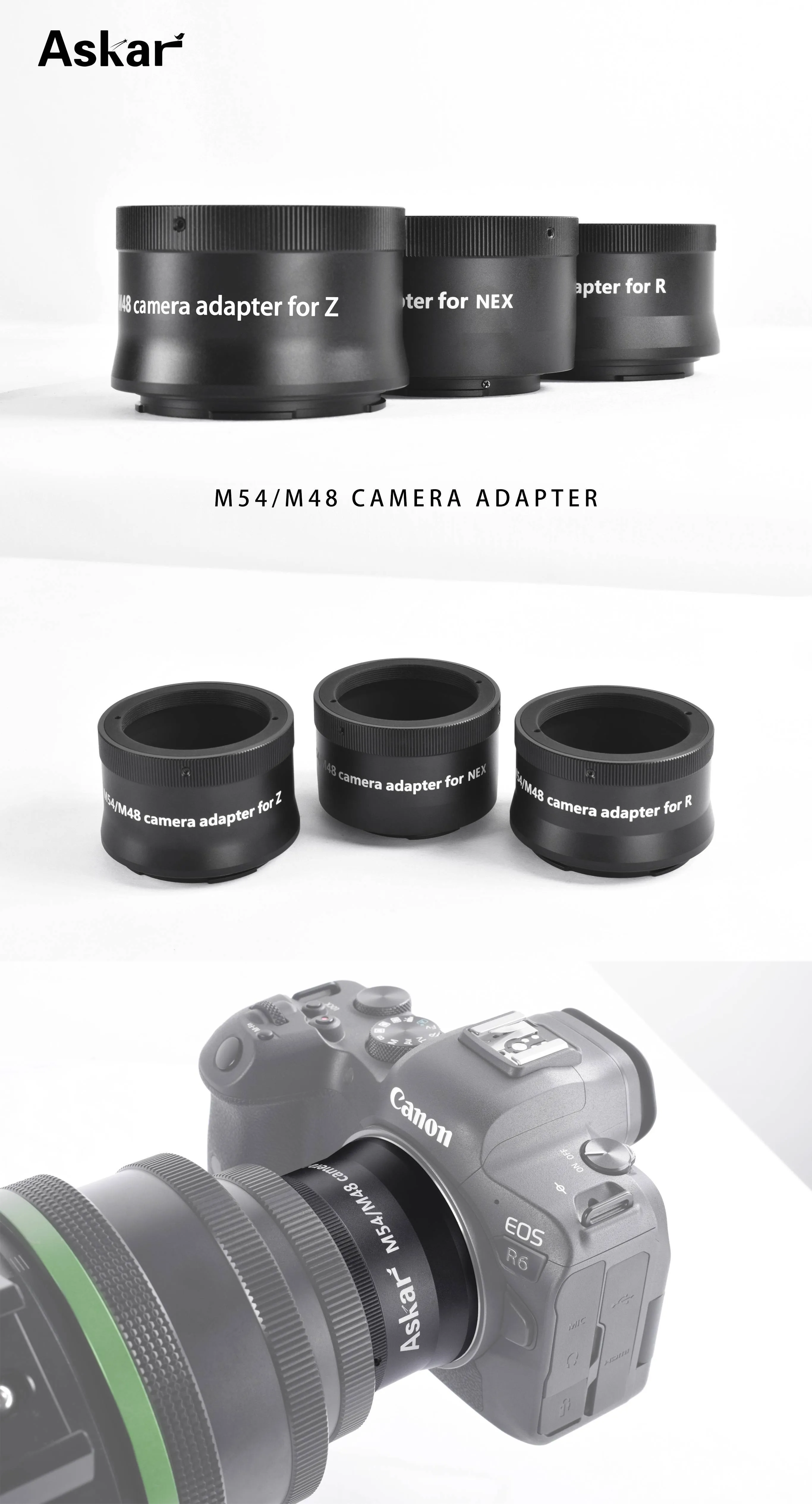 Askar M54/M48 Mirrorless Camera Adapters