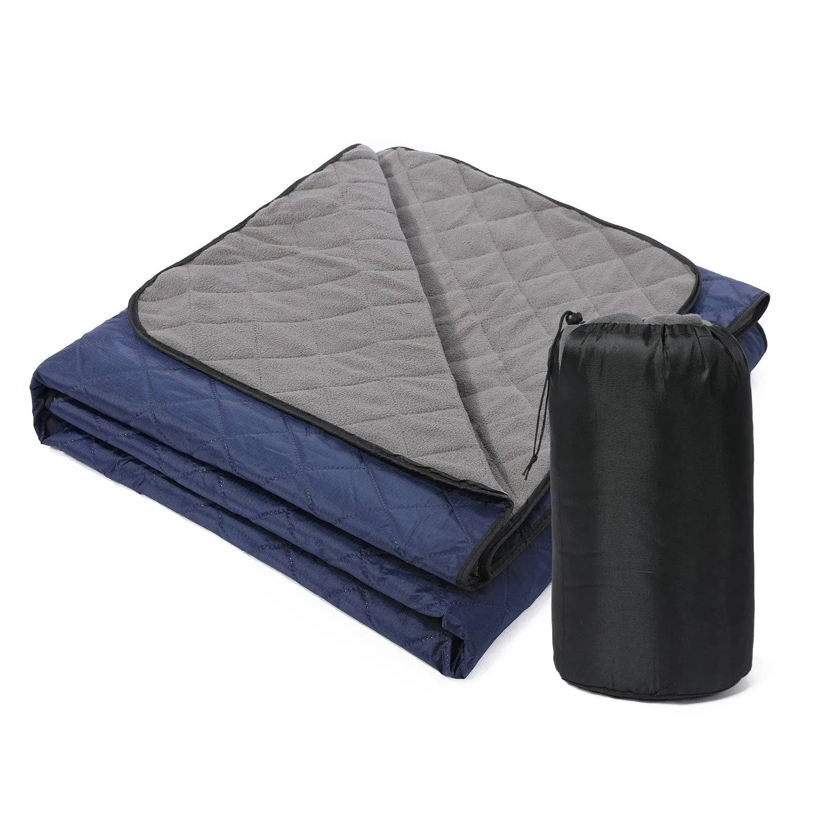 Camping Blanket Water-resistant Quilted Fleece Stadium Blanket Waterproof Camping Mat for Outdoor Camping Picnic Park