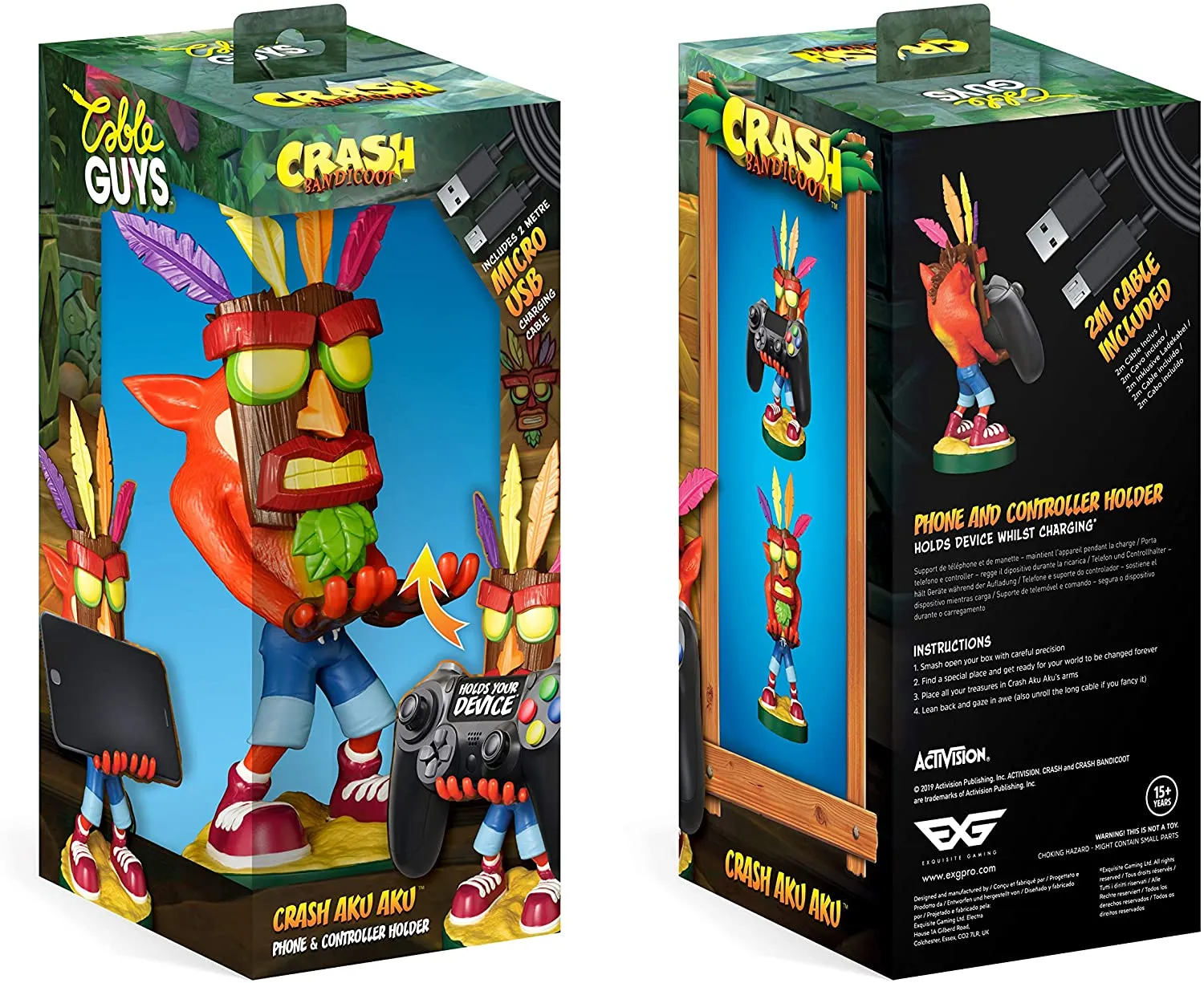 Crash Aku Aku Cable Guy Phone & Controller Holder