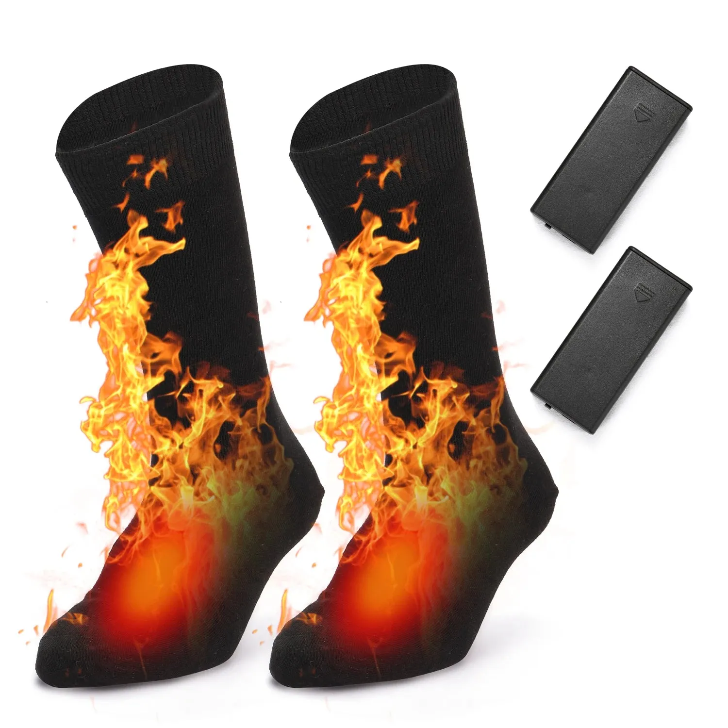 Electric Heated Socks Battery Powered Cold Weather Heat Socks for Men &Women Outdoor Camping Hiking Motorcycle Warm Winter Socks