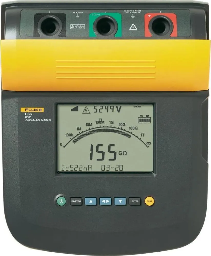 Fluke 1555 FC Kit w/IR3000 10 kV Insulation Tester Kit with IR3000 FC Connector