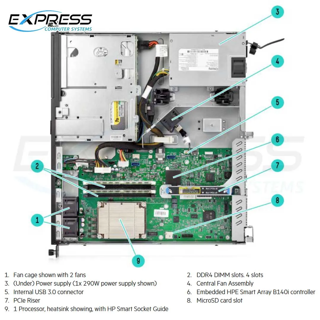 HPE ProLiant DL20 Gen9 2LFF Server Chassis | 819785-B21