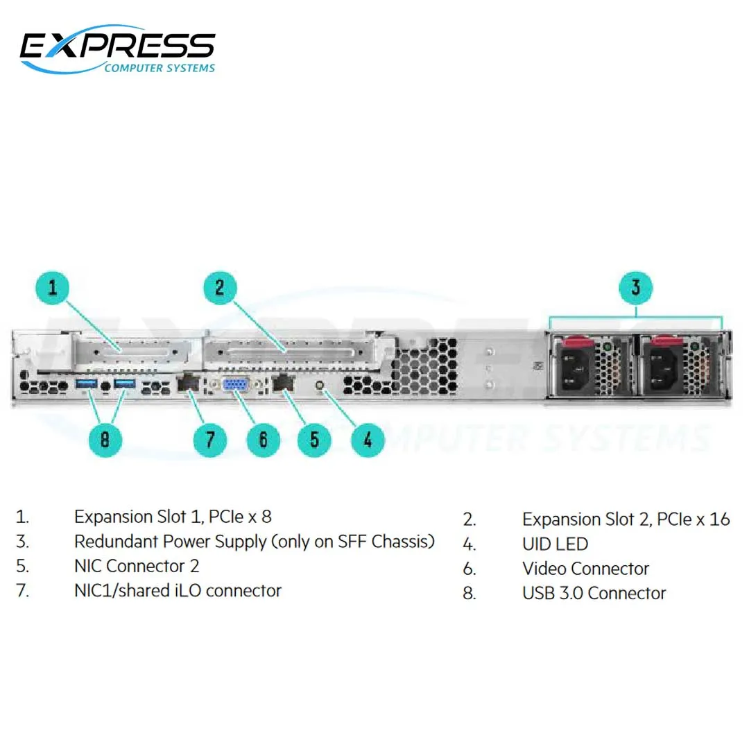 HPE ProLiant DL20 Gen9 E3-1230v6 3.5GHz 4-core 1P 8GB-U H240 4SFF 900W PS Solution Server | P06049-B21