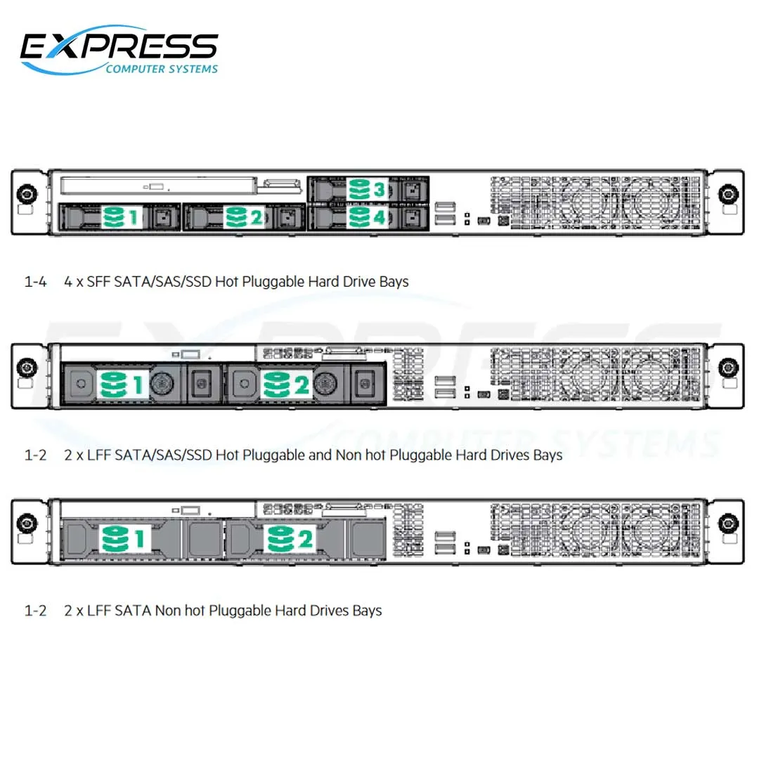 HPE ProLiant DL20 Gen9 E3-1240v5 8GB-U H240 4SFF 900W RPS Performance Server | 823562-B21