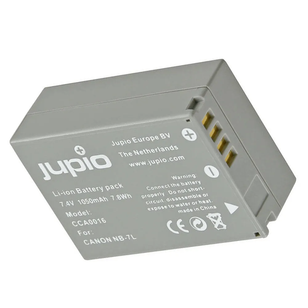 Jupio Li-Ion 7.4V 1050mAh Rechargeable Battery For Canon NB-7L Camera