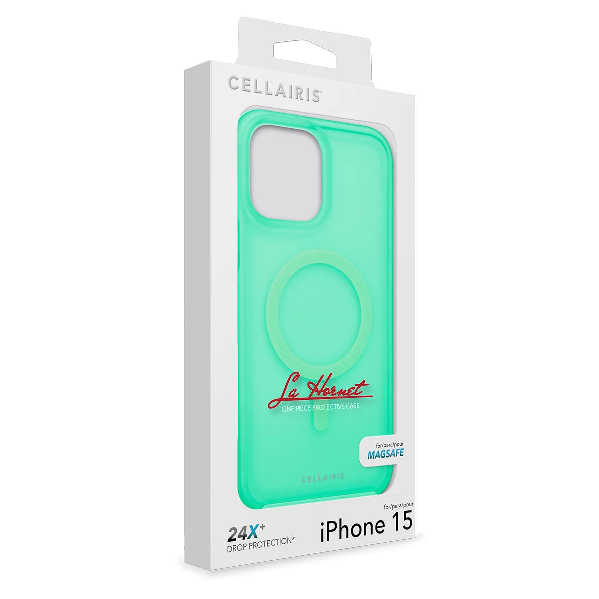 La Hornet - iPhone 15 / iPhone 14 Turquoise Matte w/ MagSafe Case