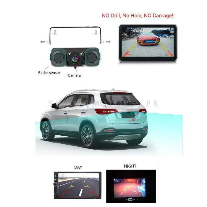 Maximus Reverse Camera With Double Parking Sensor and Warning Buzzer