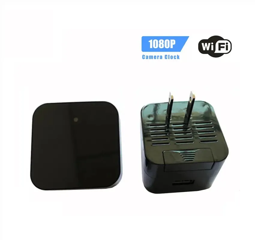 Night Vision 1080P Wifi Nanny Cam Wall Charger Hidden Spy Cameras-Night Vision Nanny Cam