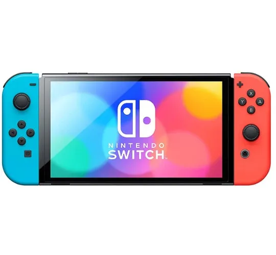 Nintendo Switch OLED Model Neon Blue/Neon Red Set - 64GB - Neon Blue/Neon Red - Brand New