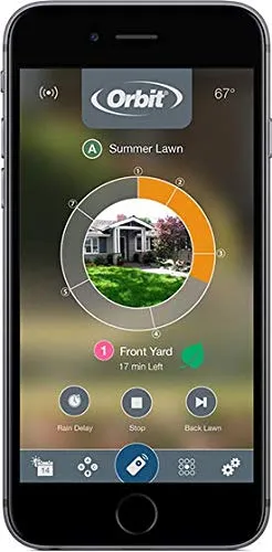 Orbit 94550 - B-hyve Smart Indoor/Outdoor 12-Station WiFi Sprinkler System Controller, Compatible with Alexa