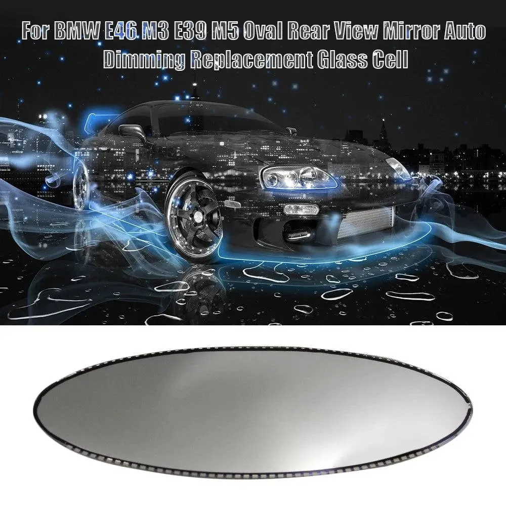 Oval Rear View Glare Mirror Auto Dimming Replacement Glass Cell  For BMW E46 M3 E39 M5 High-quality Car Accessories