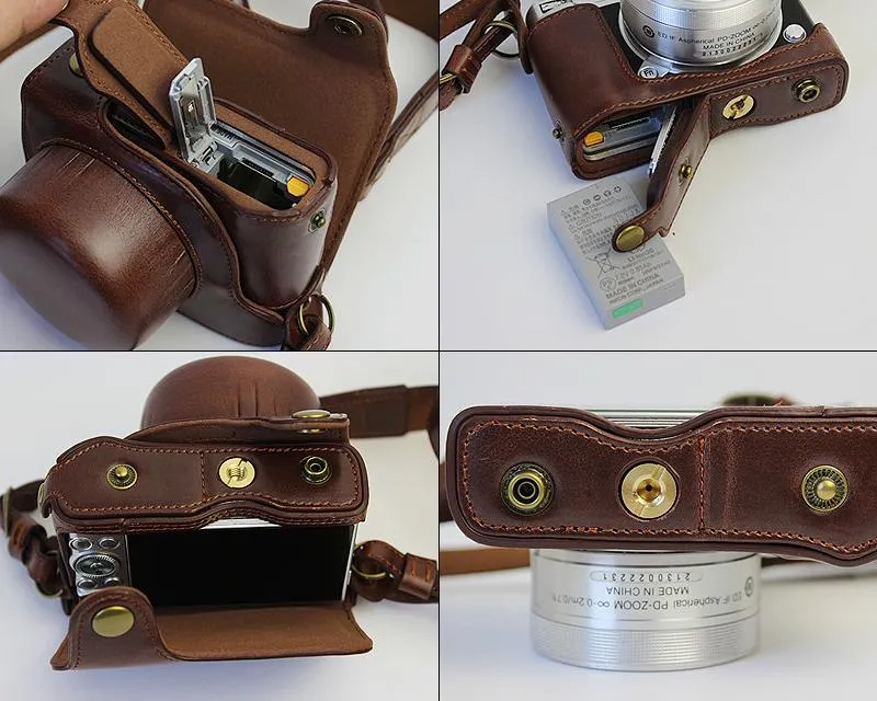 Premium Series Nikon J5 Camera Leather Case