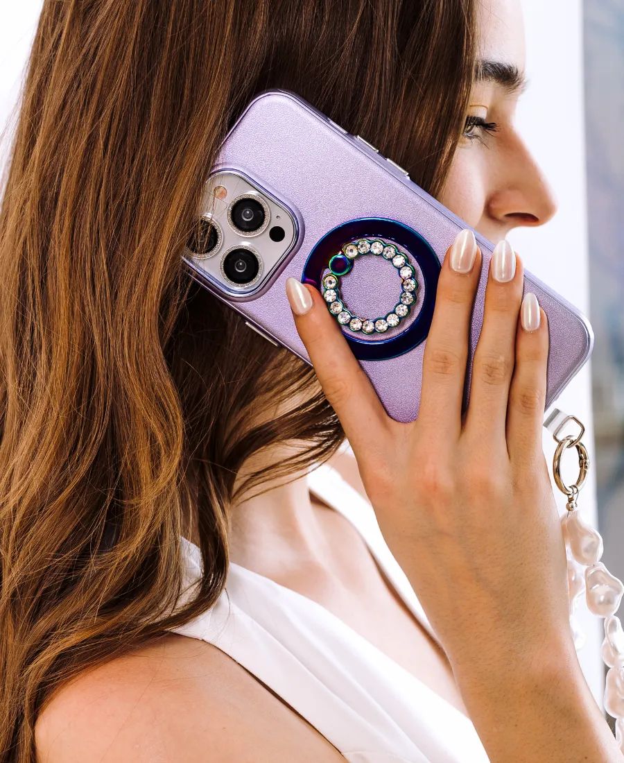 Purple Pearl Shimmer MagSafe Phone Case