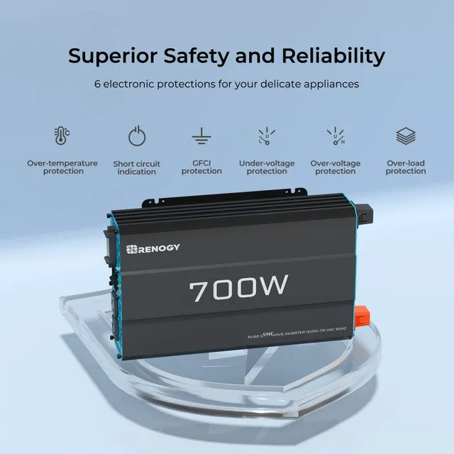 Renogy 700W pure sinusoidal P2 series ordinary battery inverter