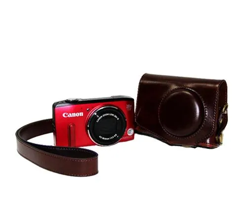 Retro Canon PowerShot SX280 HS Camera Leather Case