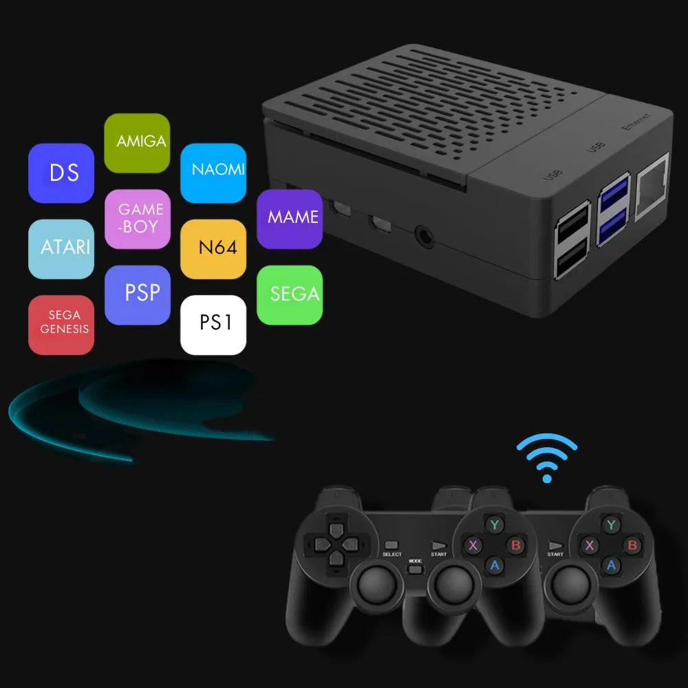 Retropie Raspberry Pi 5 Video Game Console Emulator 8GB - Plug & Play