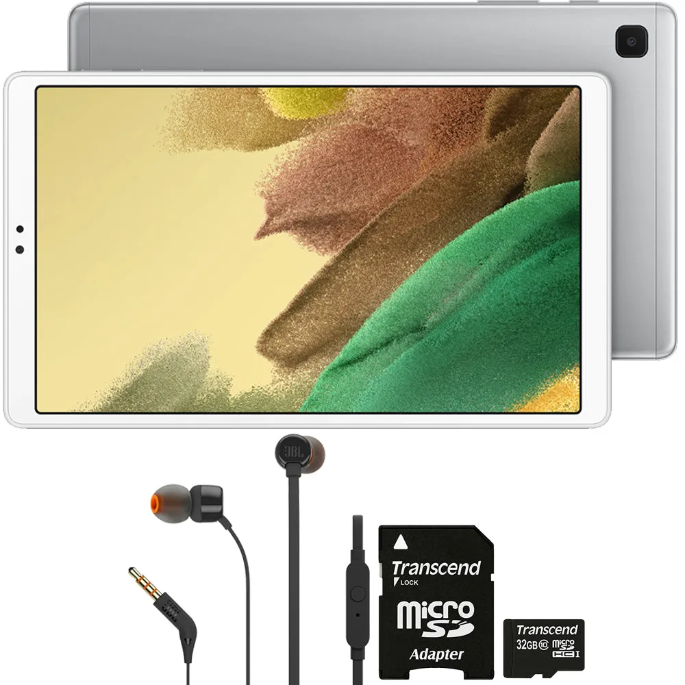 Samsung 8.7" Galaxy Tab A7 Lite 32GB Tablet (Silver) with  JBL T110 Headphones   32GB MicroSD