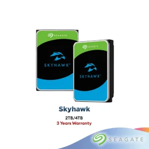 Seagate Skyhawk CCTV Hard Disk 3.5" HDD Surveillance Hard Drive SATA 6Gb/s 5900RPM (2TB/4TB)