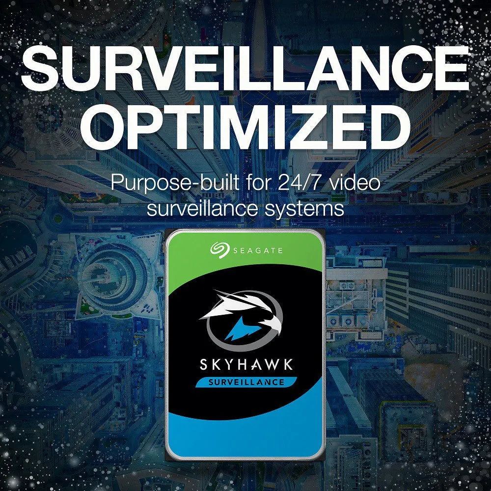 Seagate Skyhawk CCTV Hard Disk 3.5" HDD Surveillance Hard Drive SATA 6Gb/s 5900RPM (2TB/4TB)