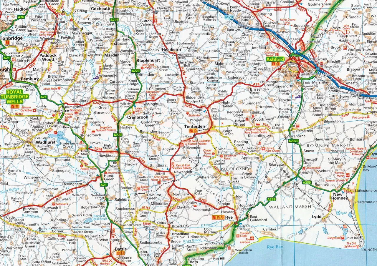 South East England AA Road Map 3