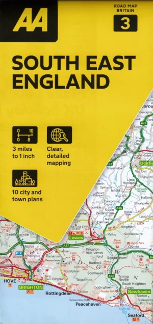 South East England AA Road Map 3