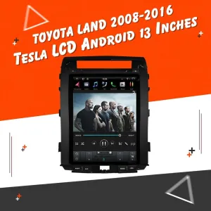 Toyota Land Cruiser Tesla LCD Black 13 Inches - Model 2008-2016 - IPS Display Multimedia System Android