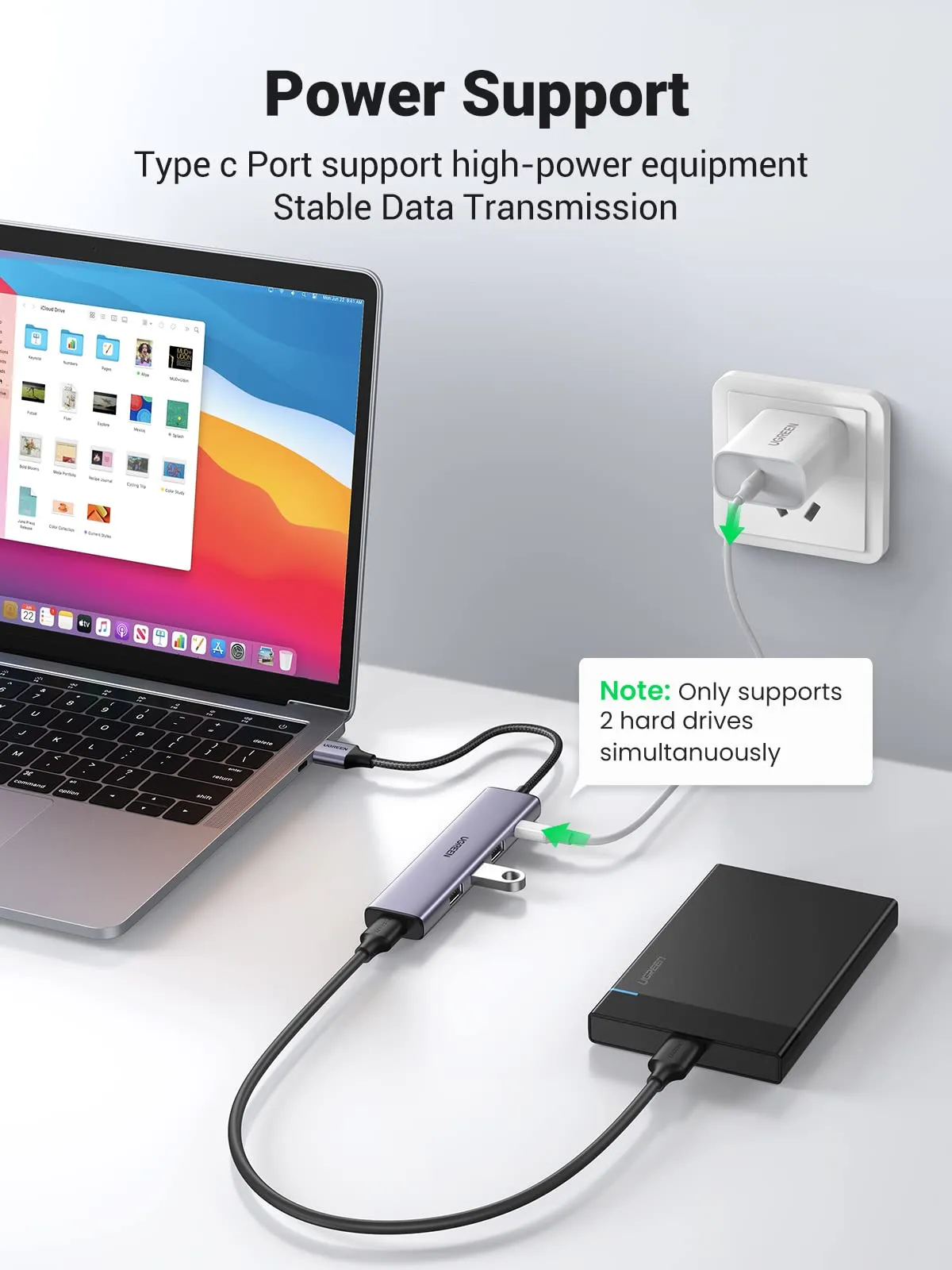 UGREEN 4 in 1 USB 3.0 Hub