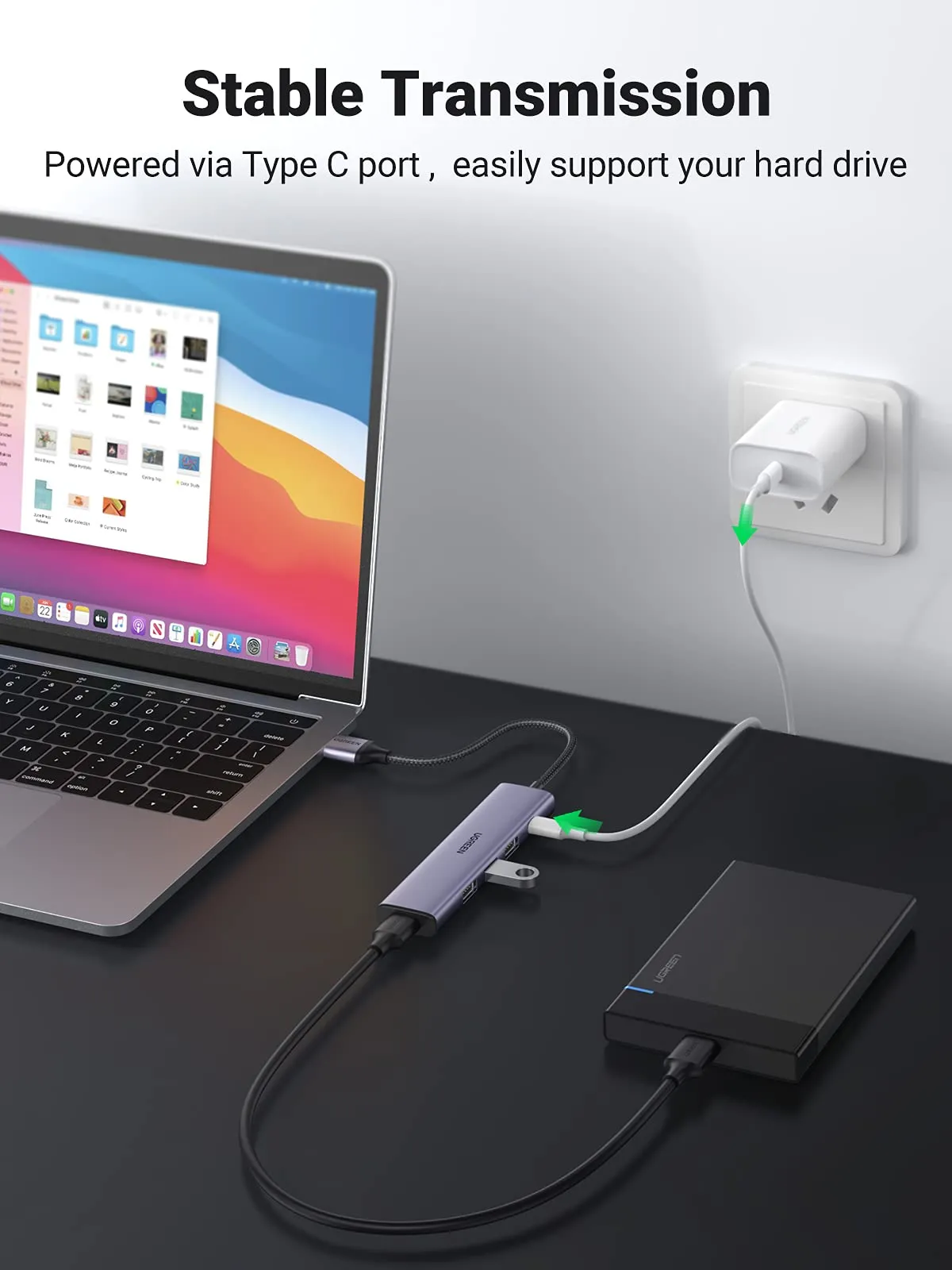 UGREEN 4 in 1 USB 3.0 Hub