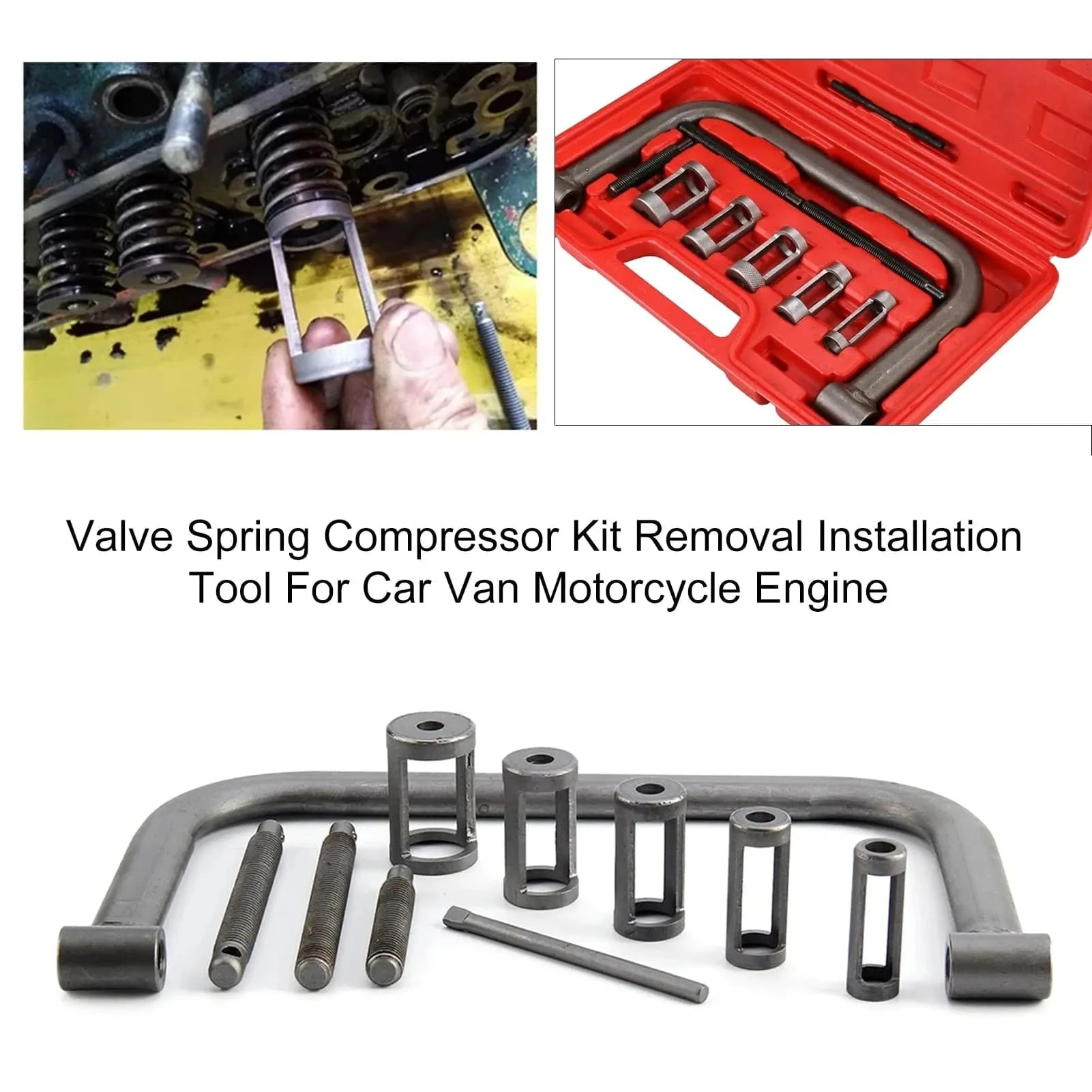 Valve Spring Compressor Kit Removal Installation Tool For Car Van Motorcycle Engine Car Accessories