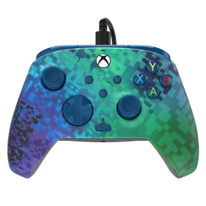 Xbox Series X|S & PC Glitch Green REMATCH Advanced Wired Controller