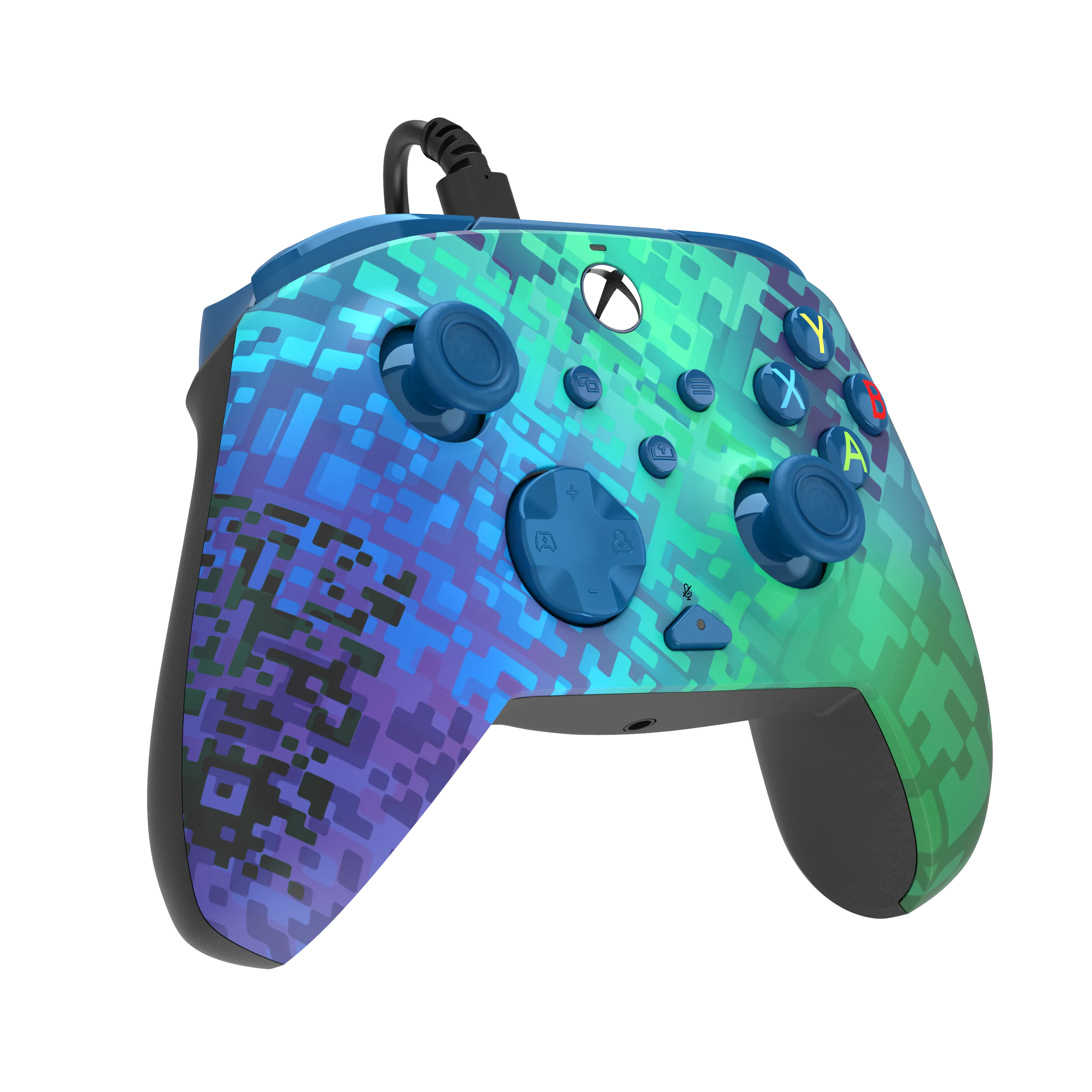 Xbox Series X|S & PC Glitch Green REMATCH Advanced Wired Controller